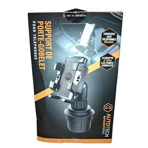 Auto Tech Cup Holder Phone Mount Tough Tested Universal Car Holder Adjustable